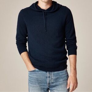 Everlane Men’s Cashmere Navy Hoodie Sweater